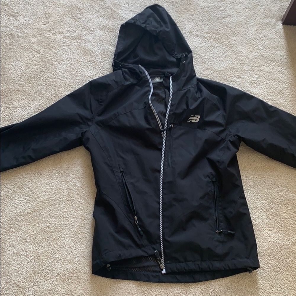 Black windbreaker & rain jacket